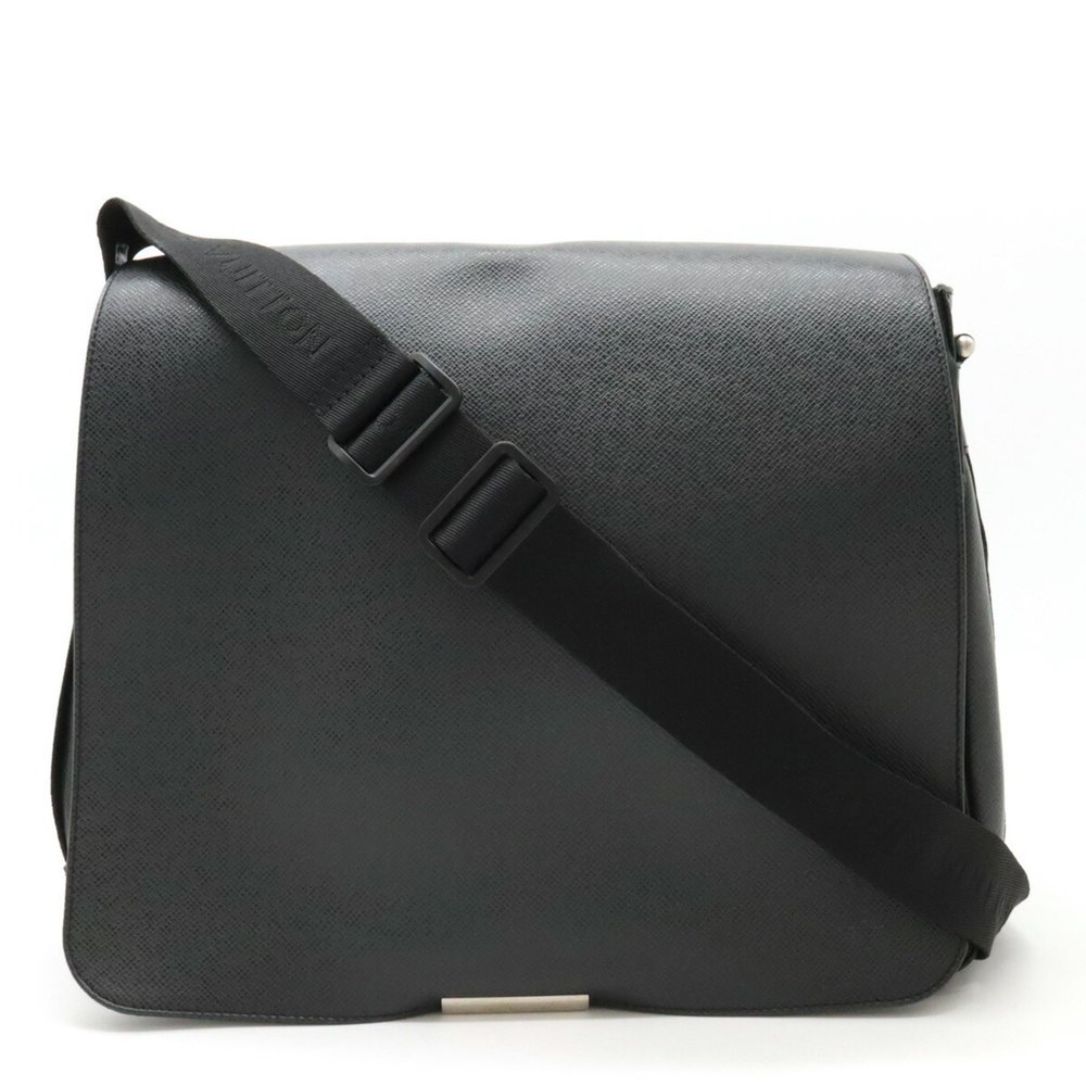 LOUIS VUITTON Louis Vuitton Taiga Victor Shoulder Bag Leather Canvas Ardoise ... - Picture 2 of 9
